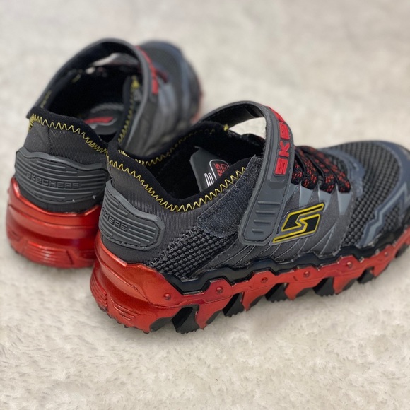 Skechers Mega-Flex (Lite) Red Boys 10.5Toddler US - Picture 3 of 6